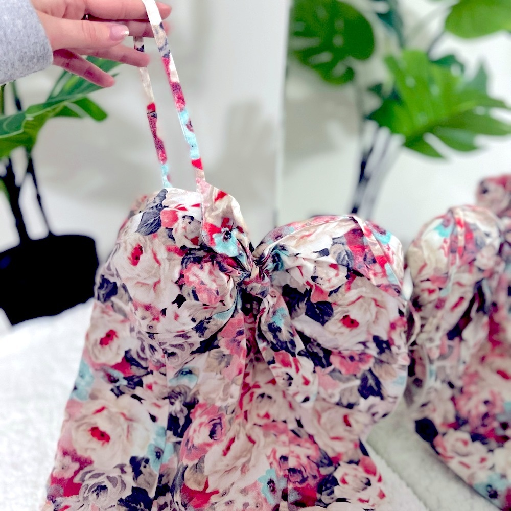 ZARA TRF line, floral bodysuit M